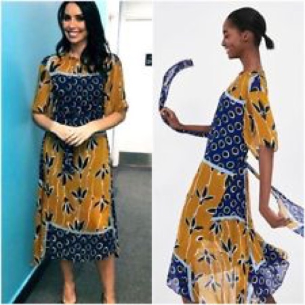 MIDI/MAXI DRESS WITH FLOATY ASYMMETRIC HEM
